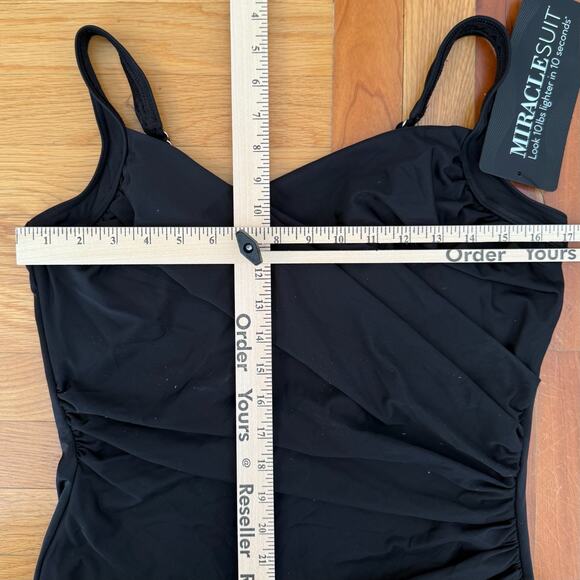 Miraclesuit Black Plus Size Sanibel Underwire One-Piece Swimsuit ~ US 18W - Picture 8 of 16